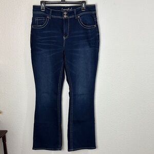 319NWOT  Copperflash Dark Blue Curvy Bootcut Women's Jeans. Sz14